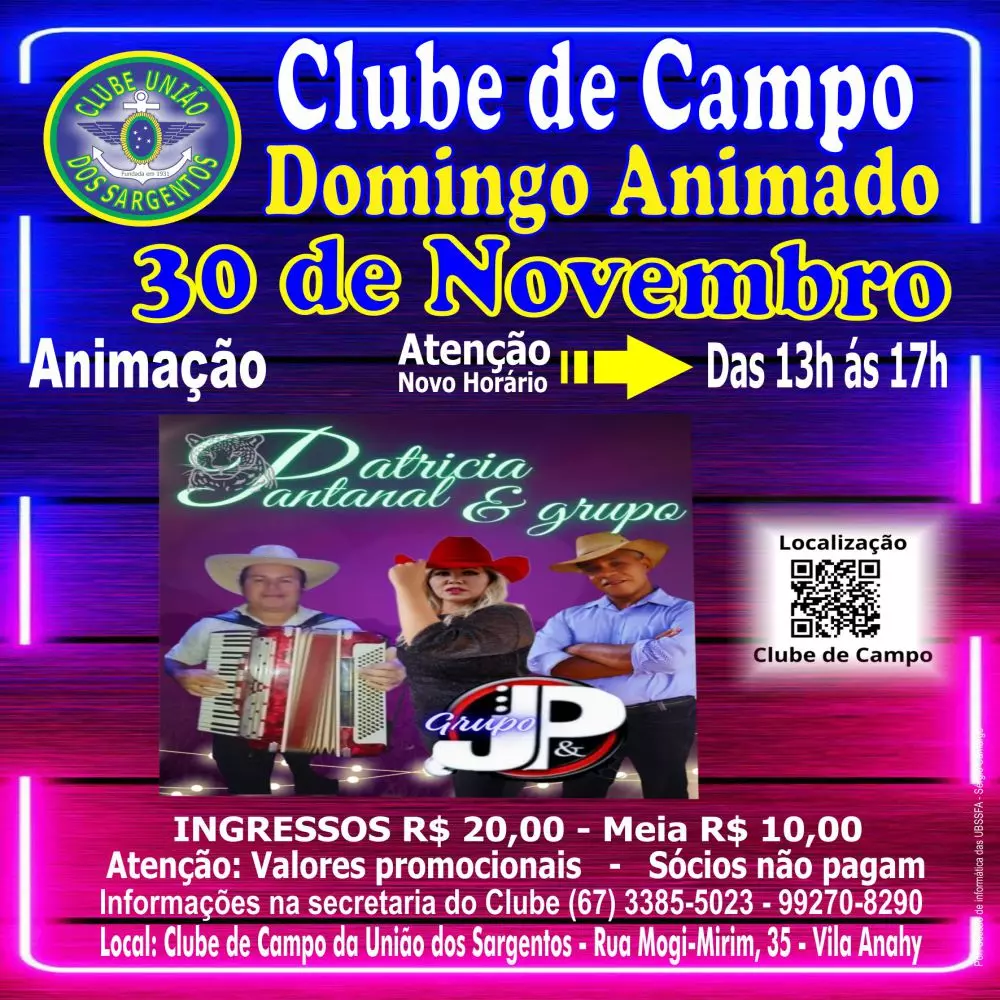 Domingo Animado no Clube de Campo 30/11/2025
